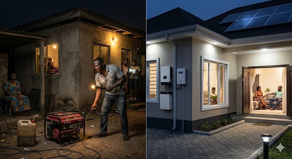 Generator versus solar comparison